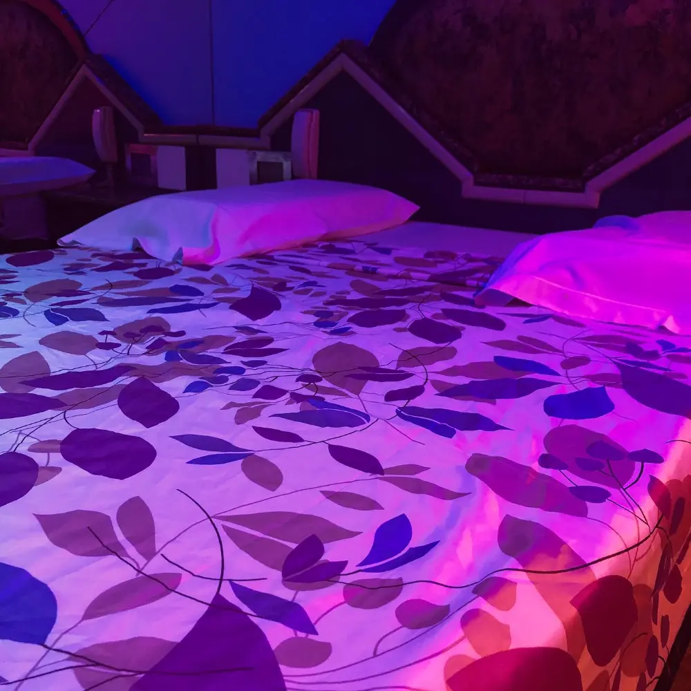 Decoración romántica suite en La Perla