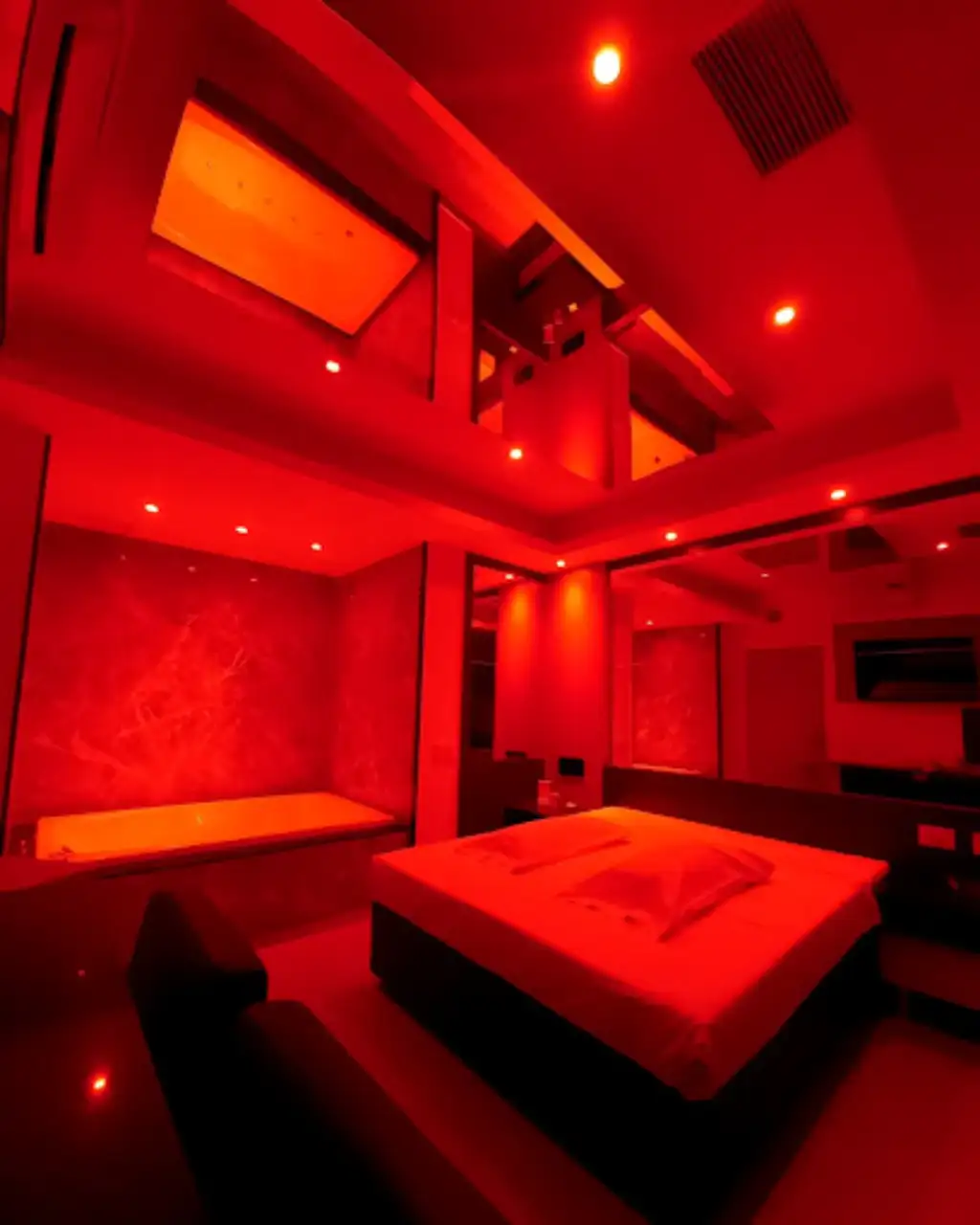 Suite romántica con decoración íntima en La Lucila