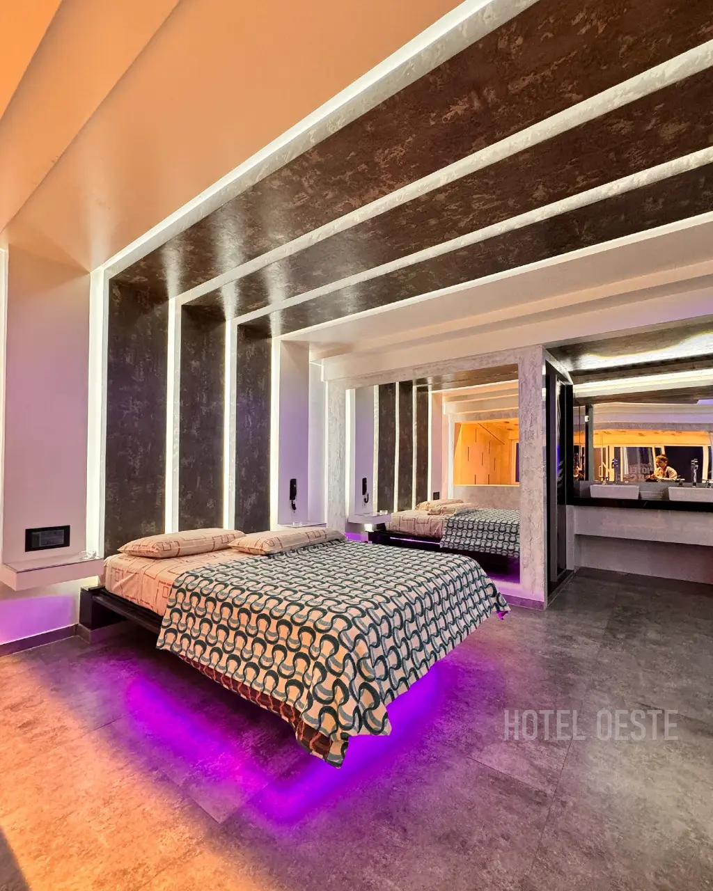 Suite discreta con aire acondicionado en albergue transitorio de San Justo