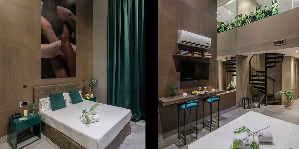 Ambiente íntimo y discreto en Summum Morón, albergue transitorio